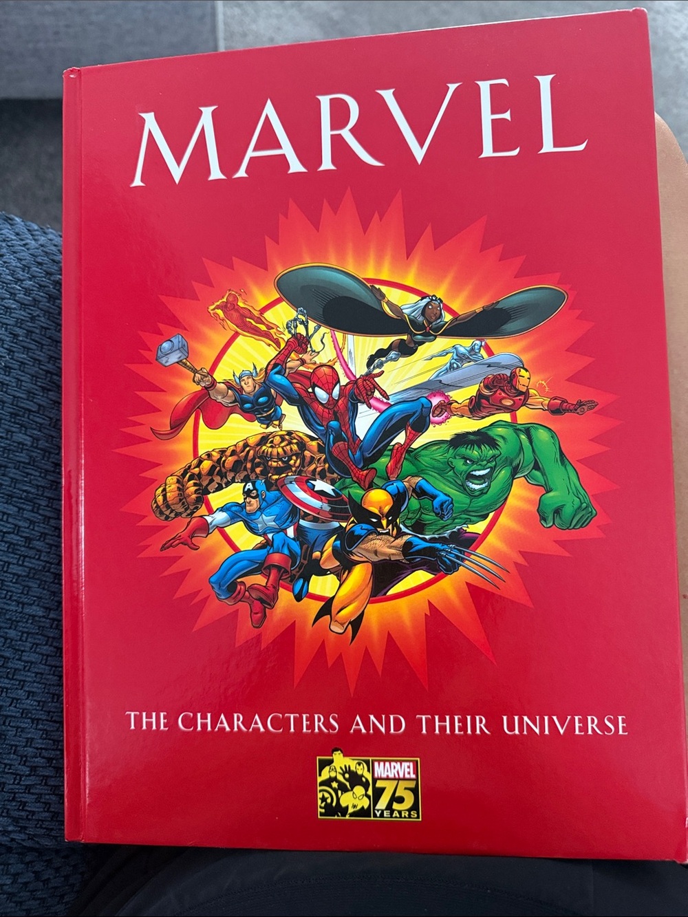 Marvel Red Cover — Heroes Group Illustration